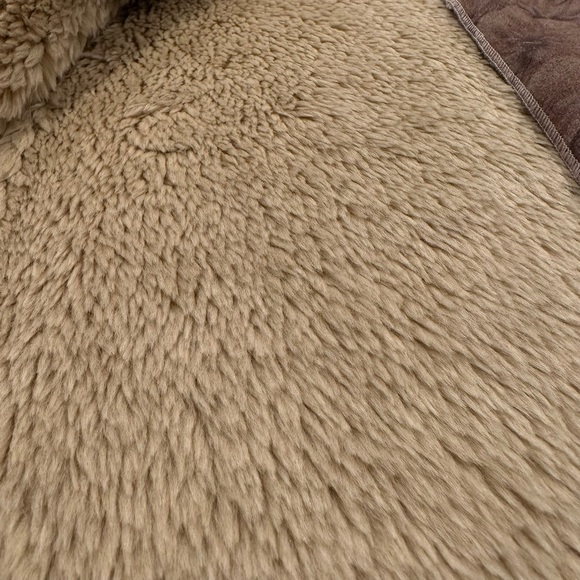 Coldwater Creek Faux Suede and Fur Floral Print Jacket Coat - Picture 7 of 11